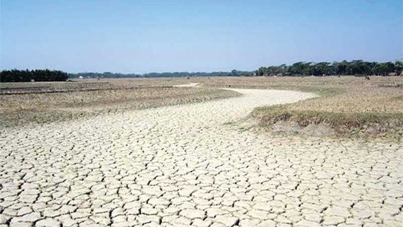 Kalapara canals dry up
