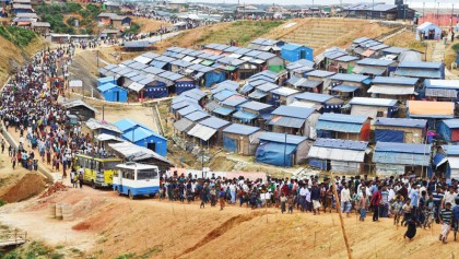 Mass demo at camps seeking repatriation