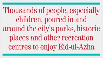 People still in Eid mood in cities
