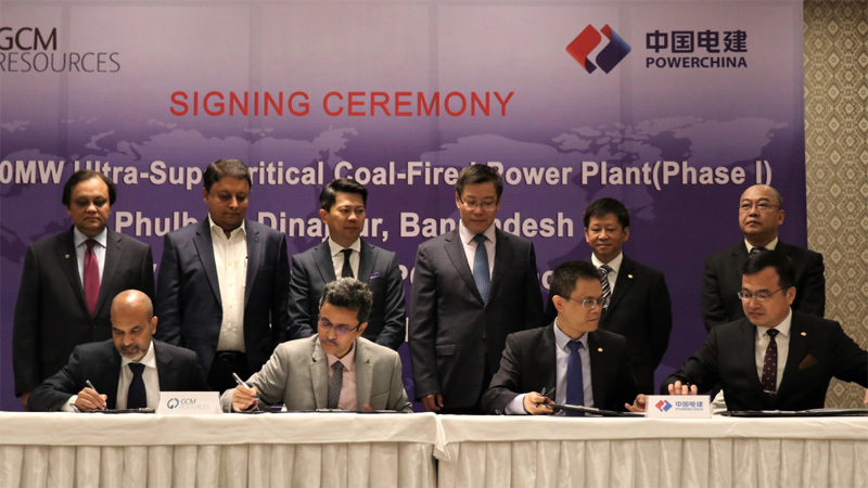 mine-mouth coal-fired power plant in Dinajpur signed