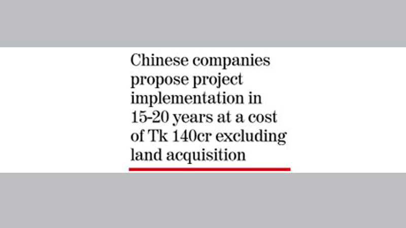 3 Chinese firms to clean, restore Dhaka Circular Waterway 