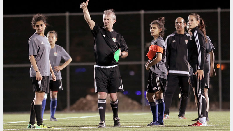 Jordan women take to football pitch to end stereotypes 