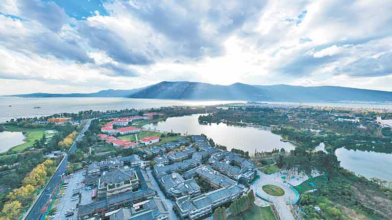Water replaced two times in Dianchi Lake
