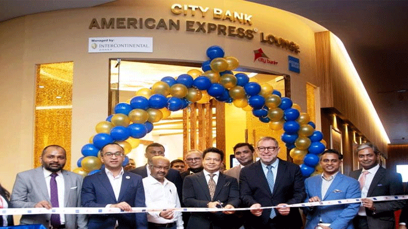 City Bank opens City Bank American Express Lounge at Dhaka airport