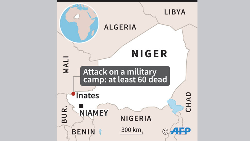 73 soldiers killed in 
Niger militant attack
