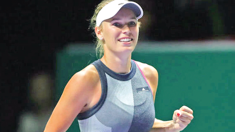 Wozniacki cruises in Auckland