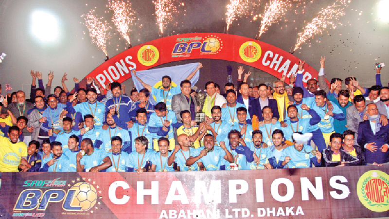 Abahani celebrate premier title