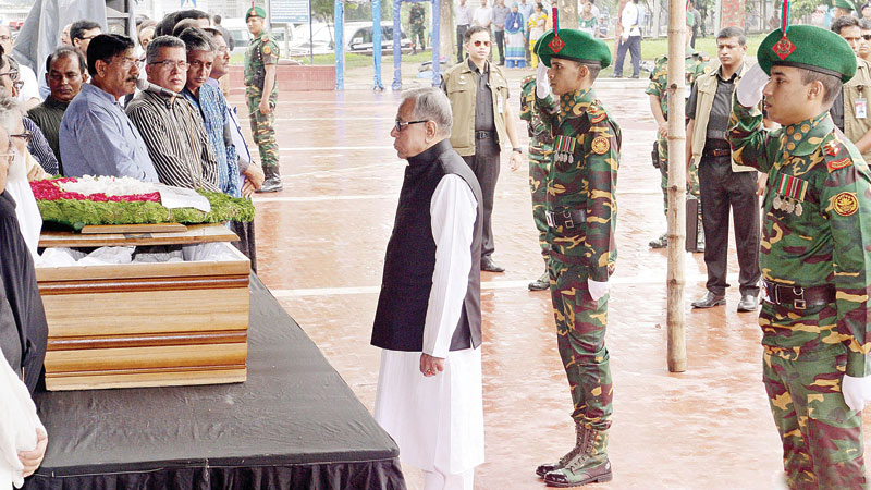 Syed Shamsul Haq laid to rest