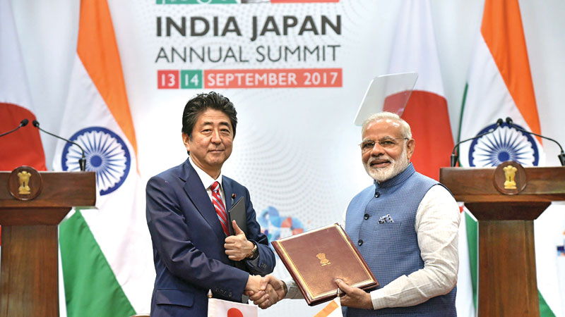 India’s first bullet train project 
fast-tracks Japanese ties