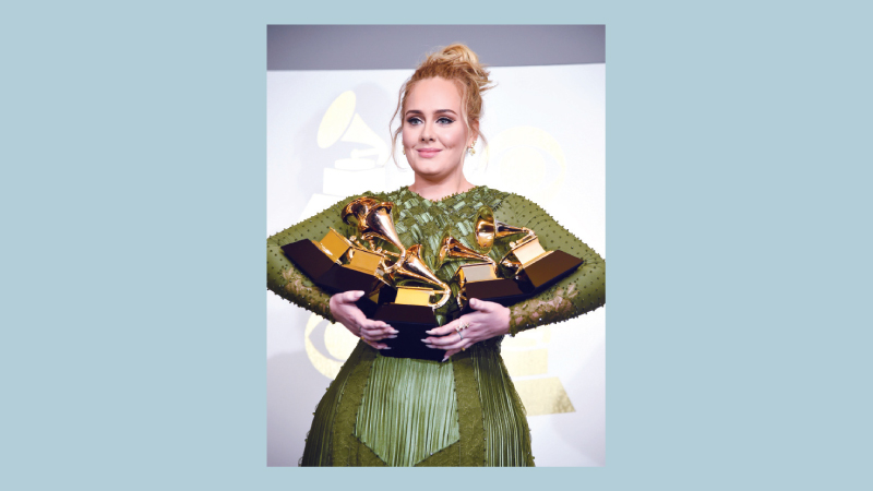 Adele wins big at Grammys with five awards