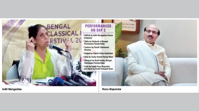 Aditi Mangaldas and Ronu Majumdar 
to perform tonight