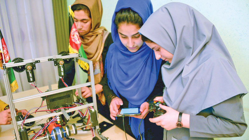 Afghan girls to attend US robotics clash after visa U-turn