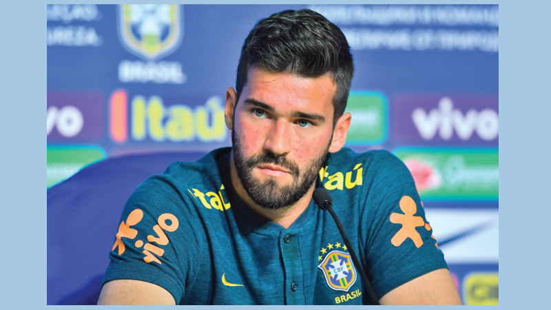 Alisson focused on Brazil’s 
World Cup quest 