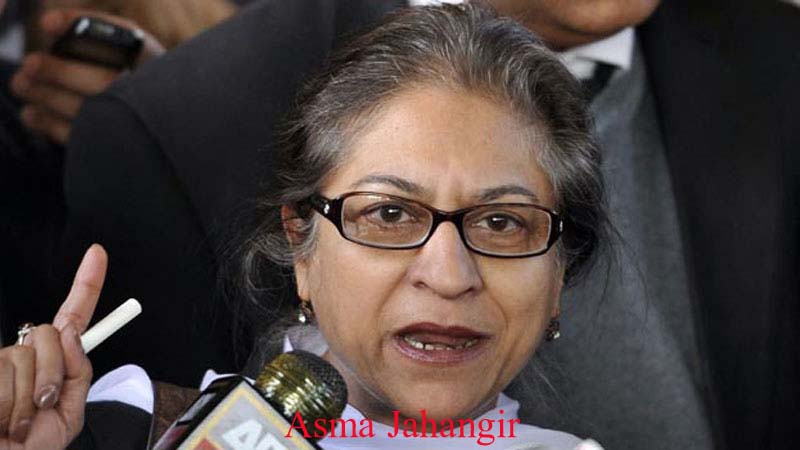 Asma Jahangir slates Pakistan reaction