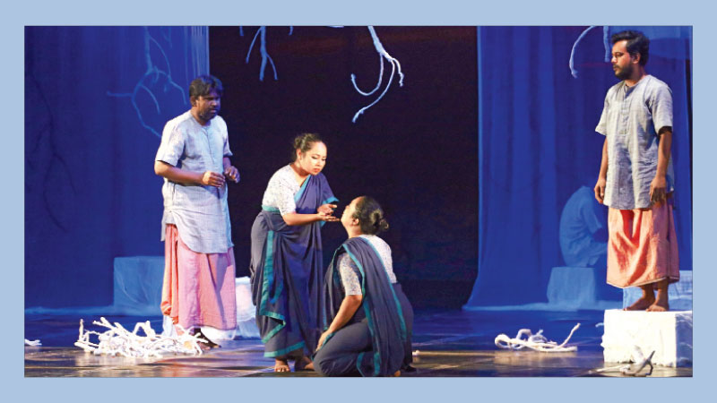 Selim Al Deen’s ‘Putra’ 
at Shilpakala today 