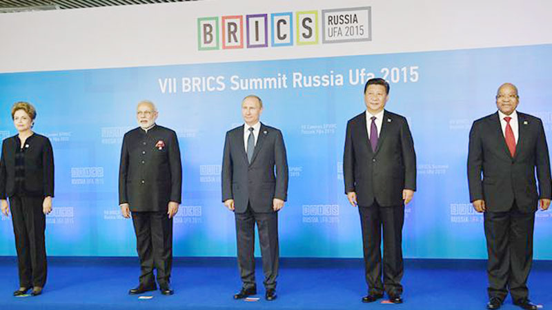 Modi hosts BRICS leaders as 
bloc beset by economic woes
