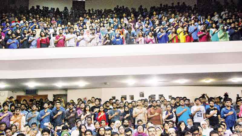 BUET students take oath to thwart criminal activities