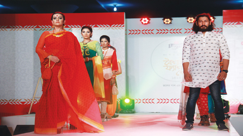 Baishakh special fashion show held at Shilpakala