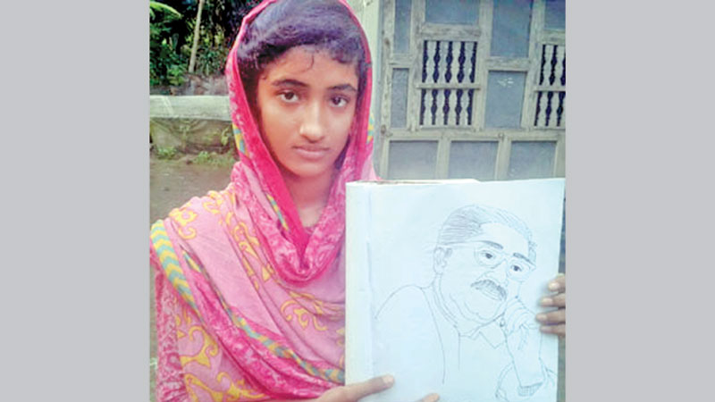 Bangabandhu’s little fan and her sketches