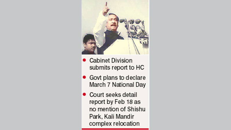 Bangabandhu statue, stage to 
be built at Suhrawardy Udyan