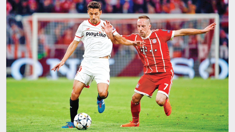 Bayern overcome Sevilla to reach semifinals