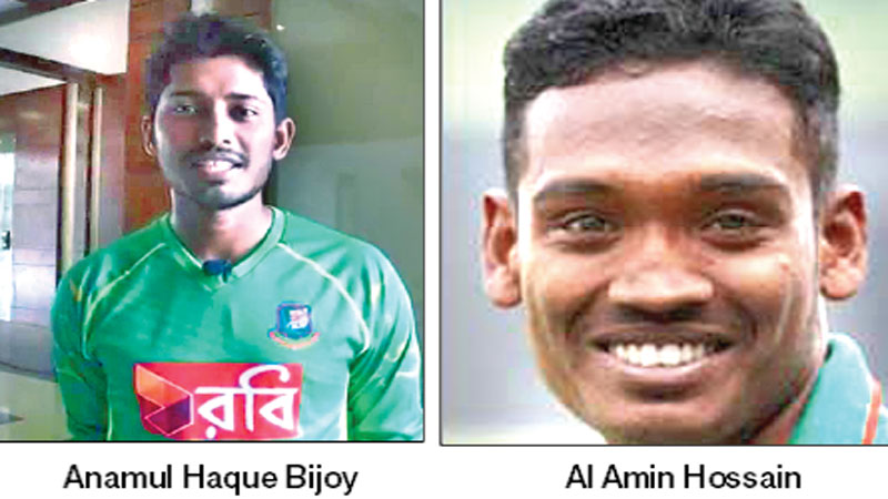 Anamul, Al-Amin recalled for
Australia, South Africa series