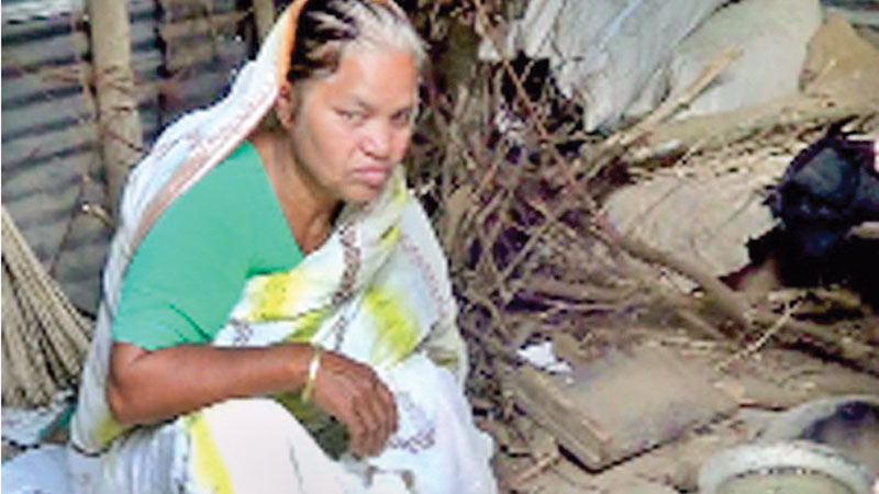 Birangona Bobijan Begum lives
sub-human life