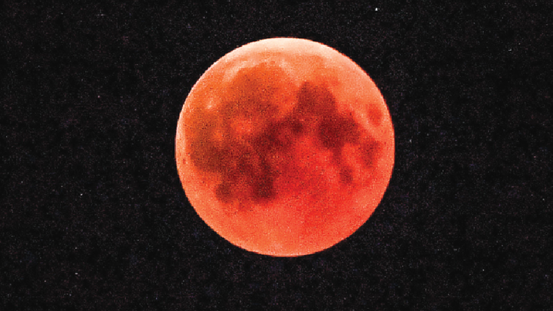 ‘Blood moon’ dazzles skygazers in longest eclipse