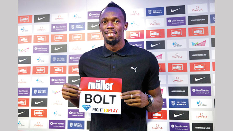 Bolt ready for key test
ahead of Olympics 