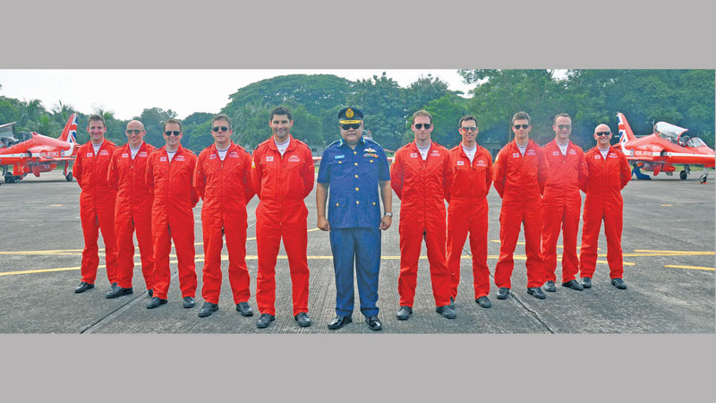 Royal Air Force 
aerobatics team arrives 