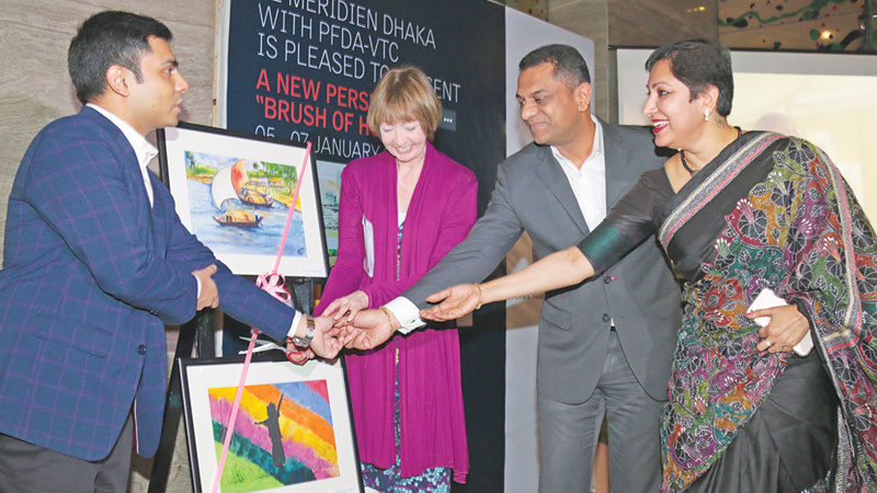 Brush of Hope: An art exhibition by differently-abled person at Le Méridien