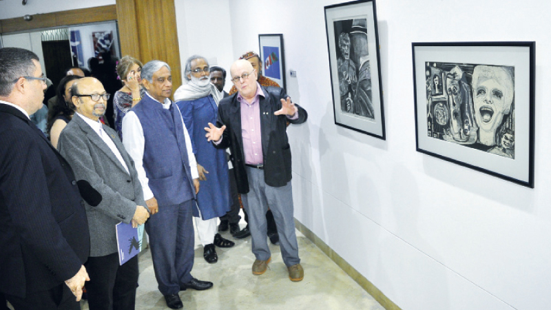 Canadian artist Pachter's retrospective exhibition kicks off in capital