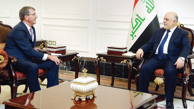 US will use Iraq city as base to retake Mosu, Carter says