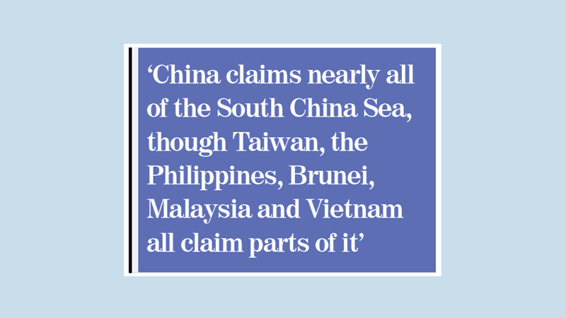 Chinese ship forces US destroyer off course