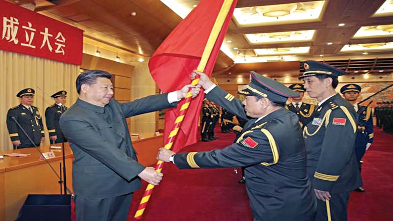 China restructures military 
