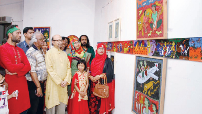 Painting exhibition ‘Chitra Pate Bangabandhu’ underway