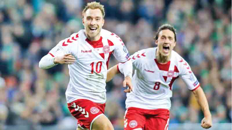 Eriksen propels Denmark to World Cup