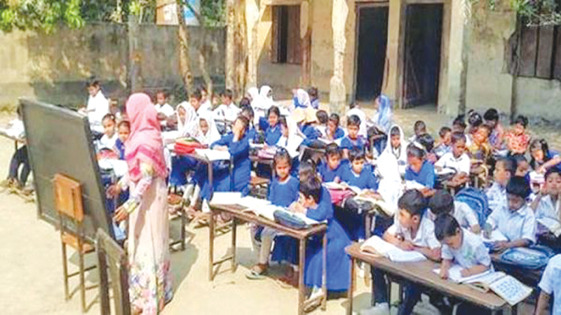 Classes under open sky