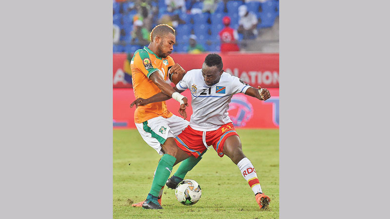 I Coast share four-goal
thriller with DR Congo 