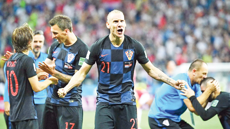 Croatia beat Denmark
on penalties to reach
World Cup last eight