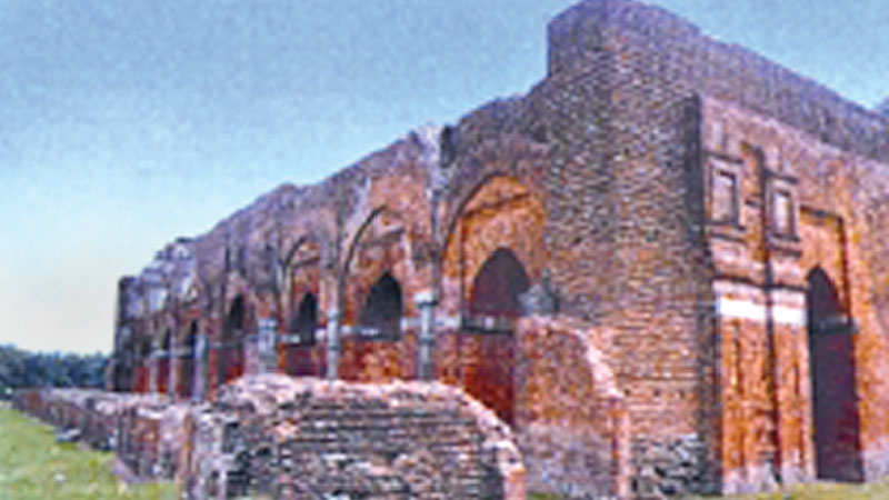 Darasbari Mosque, left in ruins