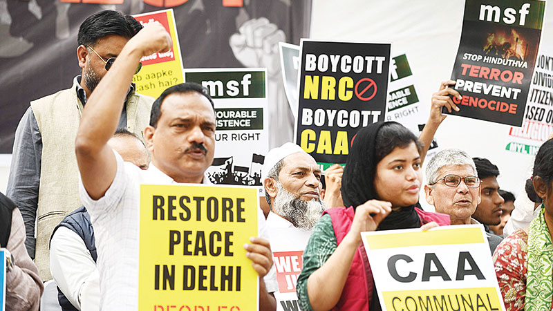 Delhi passes tense night amid violence rumours