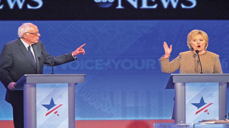 Democrats hit Trump, clash over jihadist fight