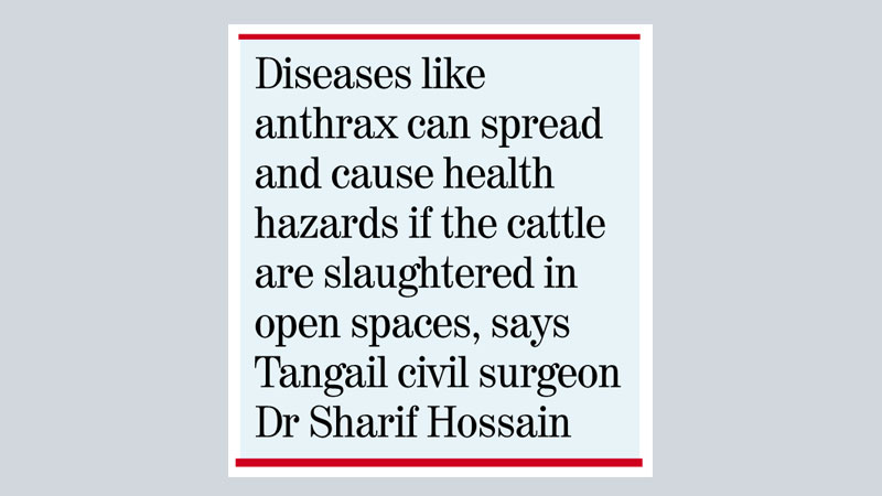 No slaughterhouse in Tangail municipality