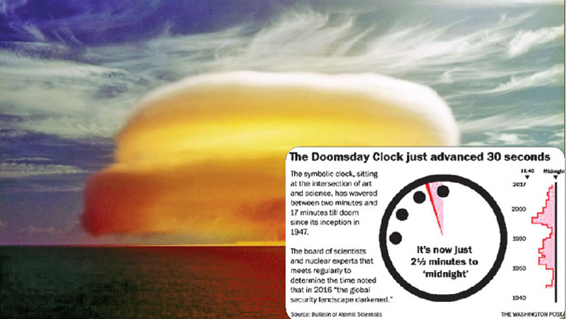 The Doomsday Clock just advanced, ‘thanks to Trump’