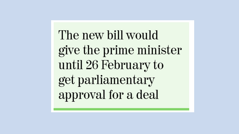 Downing Street warns MPs not to block Brexit