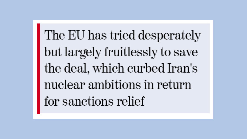 Reverse nuclear deal breaches