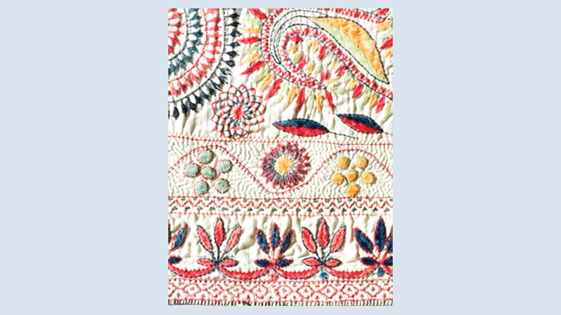 Embroidery works bring smile to distressed women