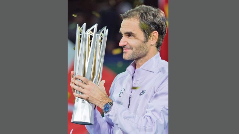 Federer trounces Nadal 
for Shanghai title