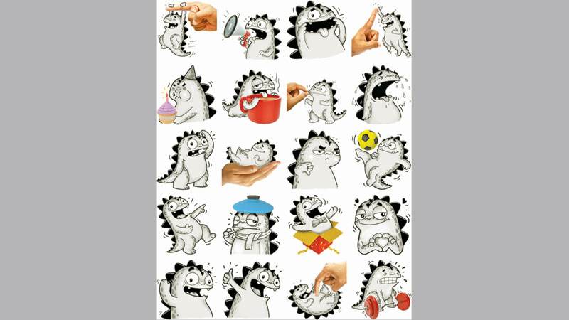 First Bangladeshi cartoonists’ sticker on Facebook